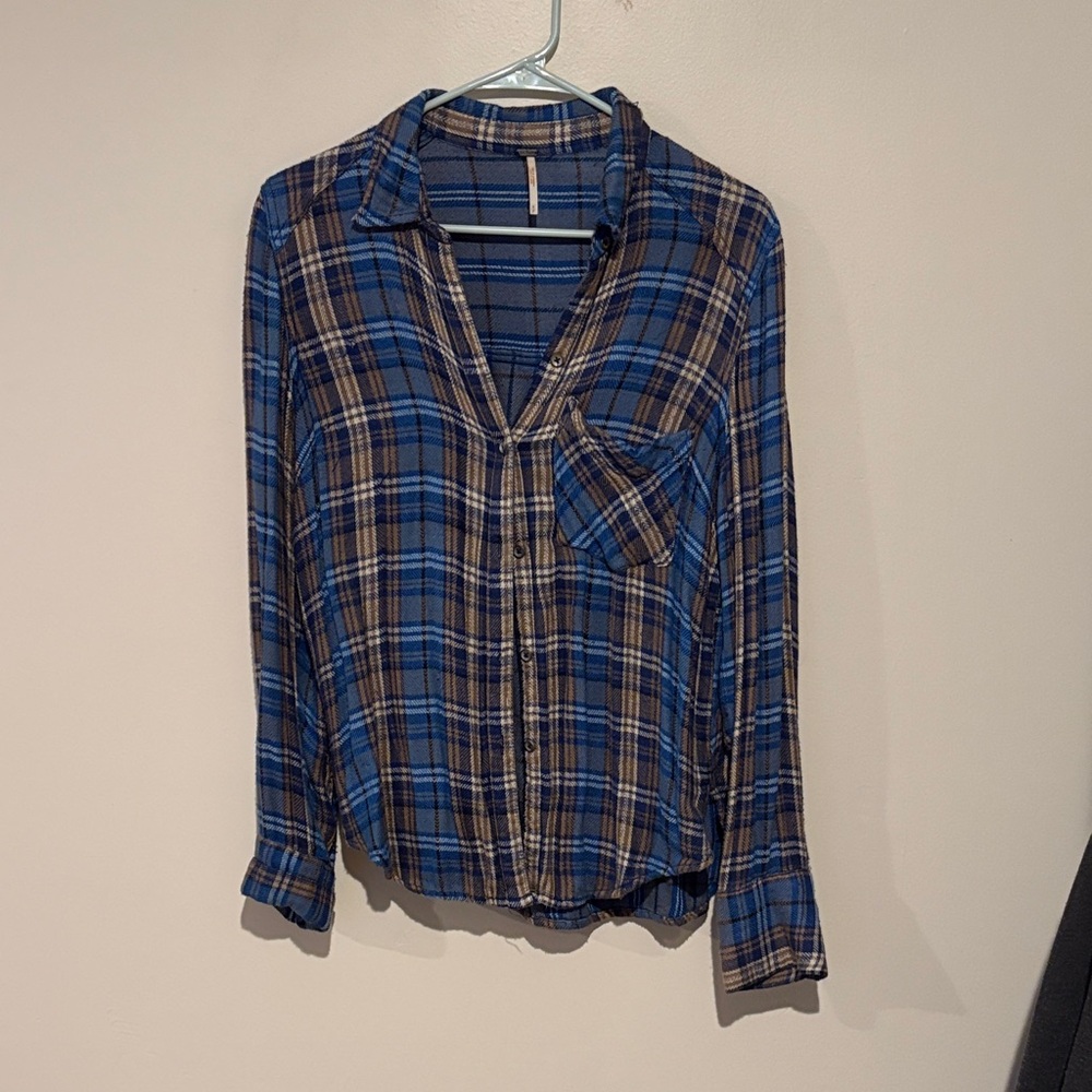 Blue Plaid Women's flannel